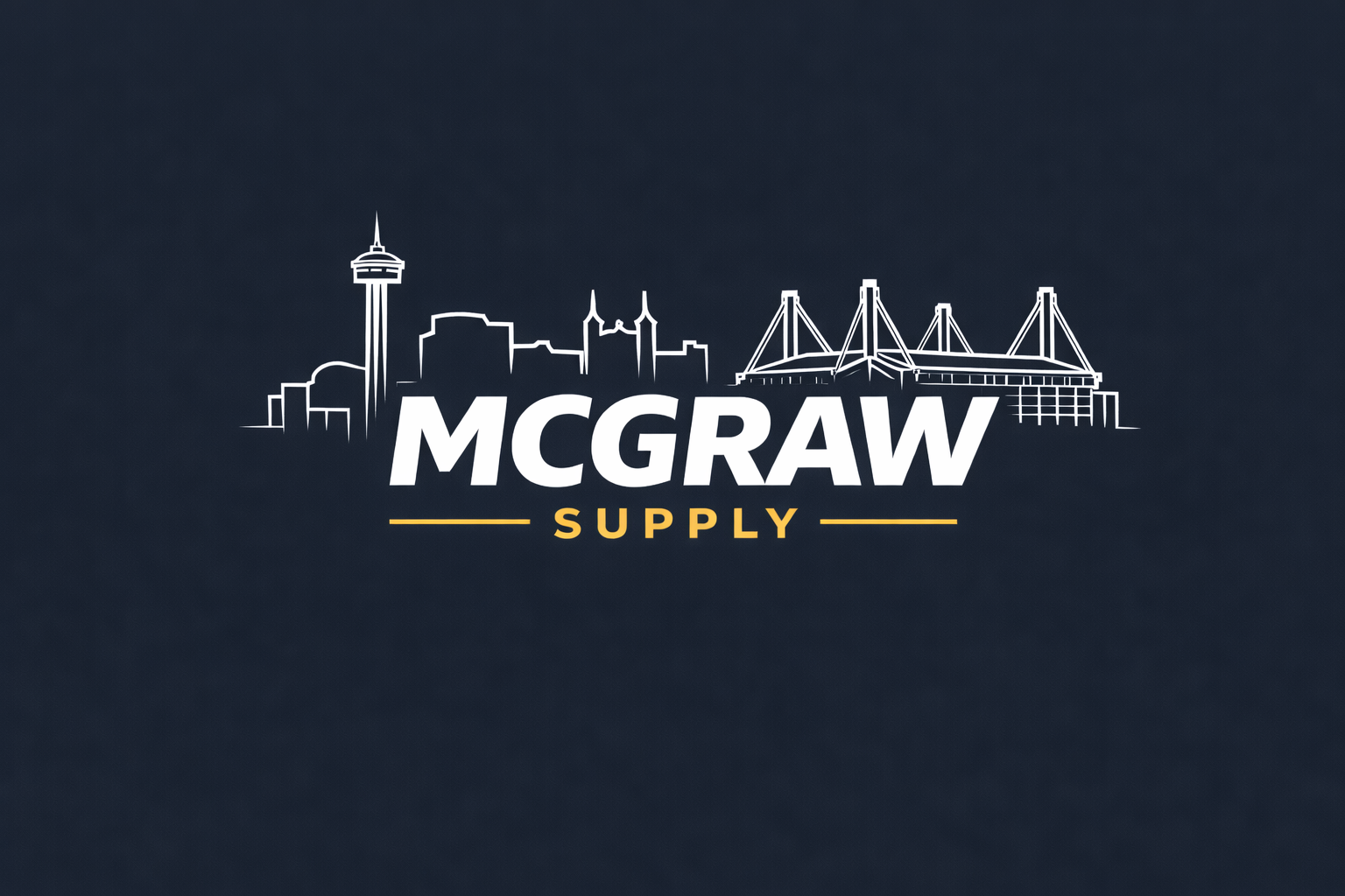 McGraw Supply logo with San Antonio skyline
